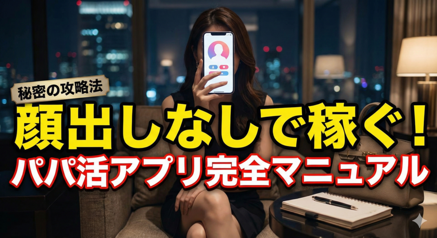 顔出しなしで稼ぐためのパパ活アプリ完全マニュアル